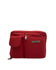 Baggallini Red Nylon Multi-Pocket Crossbody Bag