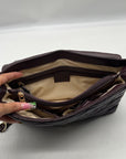 I.N.C. International Concepts Purple Faux Leather Soft Ajae Quilted Shoulder Bag
