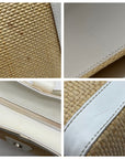 Coach Straw Raffia And Leather Vintage Legacy Shoulder Bag M7904