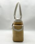 Coach Straw Raffia And Leather Vintage Legacy Shoulder Bag M7904