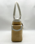 Coach Straw Raffia And Leather Vintage Legacy Shoulder Bag M7904