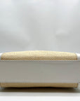 Coach Straw Raffia And Leather Vintage Legacy Shoulder Bag M7904