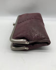 Hobo Purple Leather Lauren Clutch