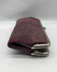 Hobo Purple Leather Lauren Clutch