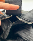 Prada Vintage Black Soft-Leather Multi-Pocket Shoulder Bag