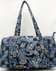 Vera Bradley Navy Blue Windsor Duffle Bag