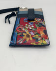Brighton Red Pebbled Leather Blossom Hill Rouge Card Wristlet
