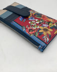Brighton Red Pebbled Leather Blossom Hill Rouge Card Wristlet