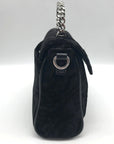 I.N.C. International Concepts Black Velvet Emiliee Top Handle Crossbody