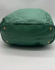 Prada Green Leather Shoulder Bag