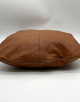 Badgley Mischka Acorn Brown Leather Hobo Bag