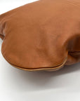 Badgley Mischka Acorn Brown Leather Hobo Bag
