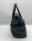 Nine West Black Pebbled Faux Leather Satchel Bag