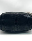 Michael Kors Jet Set Black Embossed Python Tote