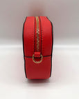 Tory Burch Orange Saffiano Leather Robinson Round Crossbody Bag