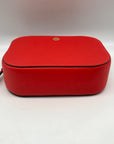 Tory Burch Orange Saffiano Leather Robinson Round Crossbody Bag