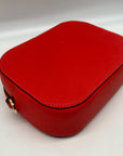 Tory Burch Orange Saffiano Leather Robinson Round Crossbody Bag