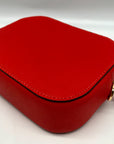 Tory Burch Orange Saffiano Leather Robinson Round Crossbody Bag