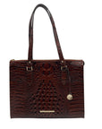 Brahmin Anywhere Melbourne Embossed Leather Tote – Pecan Melbourne