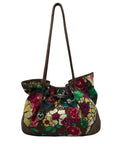 Brighton Floral Canvas Drawstring Hobo Bag
