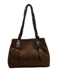 Brighton Metallic Brown Pebbled Leather Shoulder Bag
