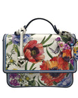 Brighton Multicolor Floral Pebbled Leather Clarette Crossbody Bag