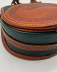 Dooney & Bourke Forest Green Pebbled Leather Canteen Crossbody Bag