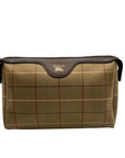 Burberrys Vintage Nova Check Canvas Zip Pouch