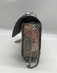 MMS Brands Grey Sequin-Embellished Evening Clutch