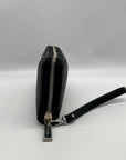 Michael Kors Black Saffiano Leather Studded Zip Around Wristlet Wallet