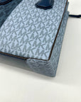 Michael Kors Blue Colorblock Coated Canvas Medium Crossbody