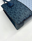 Michael Kors Blue Colorblock Coated Canvas Medium Crossbody