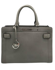 Michael Kors Gray Saffiano Leather Medium Rayne Convertible Satchel