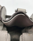 Michael Kors Gray Saffiano Leather Medium Rayne Convertible Satchel