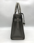 Michael Kors Gray Saffiano Leather Medium Rayne Convertible Satchel