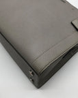 Michael Kors Gray Saffiano Leather Medium Rayne Convertible Satchel