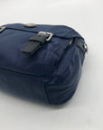 Navy Blue Tory Burch Nylon Small Messenger Bag