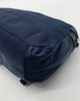 Navy Blue Tory Burch Nylon Small Messenger Bag