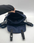 Navy Blue Tory Burch Nylon Small Messenger Bag