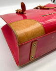 Dooney & Bourke Pink Janine Patent Leather Satchel