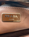 Prada Brown Cervo Leather Hobo Bag