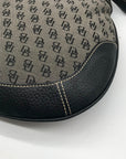Dooney & Bourke Gray Monogram Canvas Shoulder Bag