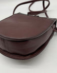 Brighton One World Brown Woven Leather Crossbody