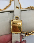 Christian Dior Chalk Leather 30 Montaigne East West Shoulder Bag