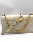 Christian Dior Chalk Leather 30 Montaigne East West Shoulder Bag