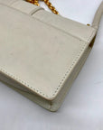 Christian Dior Chalk Leather 30 Montaigne East West Shoulder Bag
