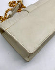 Christian Dior Chalk Leather 30 Montaigne East West Shoulder Bag