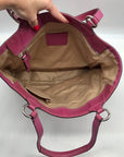 Coach Purple Patent Leather Gallery Embossed Tote Bag F19818