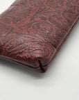 Patricia Nash Cognac Mini Tooled Leather Crossbody Bag