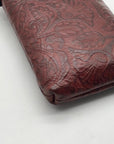 Patricia Nash Cognac Mini Tooled Leather Crossbody Bag